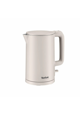 Tefal Електрочайник Thermo Protect, 1.5л, пластик, нержавіюча сталь, бежевий