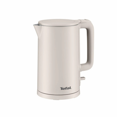 Tefal Електрочайник Thermo Protect, 1.5л, пластик, нержавіюча сталь, бежевий