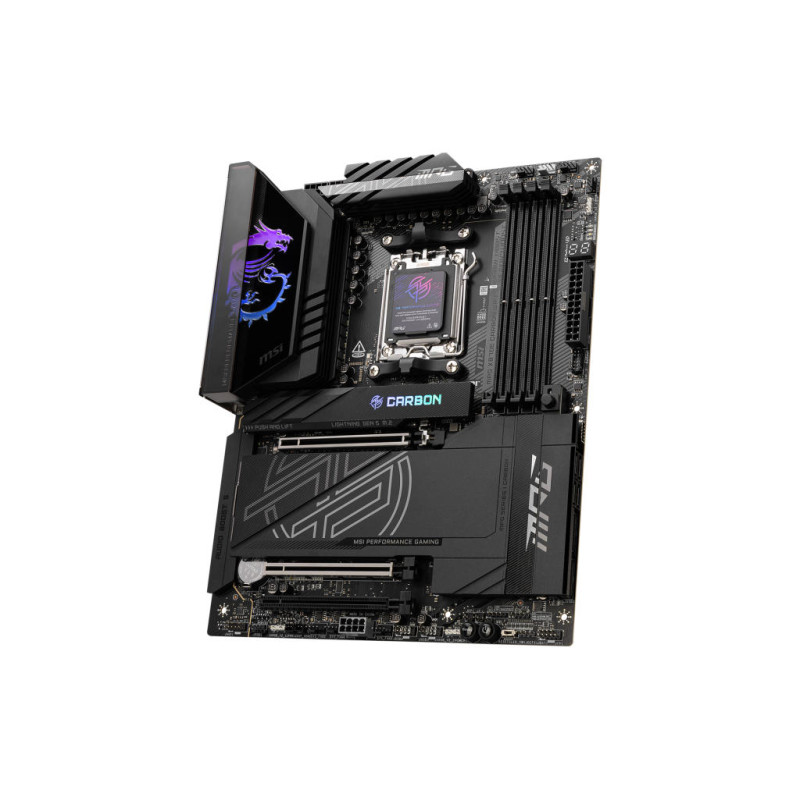 MSI Материнcька плата MPG X870E CARBON WIFI sAM5 X870E 4xDDR5 HDMI WiFi BT ATX