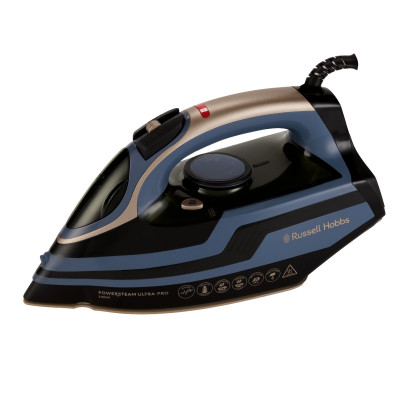 Russell Hobbs Утюг Russell Hobbs, 3100Вт, паровий удар -210гр, верт. відпарювання, керам. підошва, чорно-синій