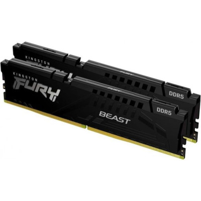 Kingston Пам'ять ПК DDR5 64GB KIT (32GBx2) 5600 FURY Beast