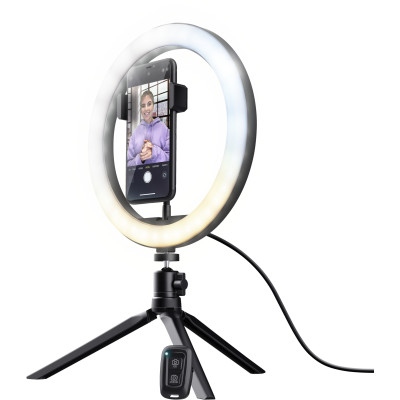 Trust Комплект для стримінгу Maku+ 2-in-1 Streaming Kit, зелений фон та кільцева лампа Trust Комплект для стримінгу Maku+ 2-in-1 Streaming Kit, зелений фон та кільцева лампа