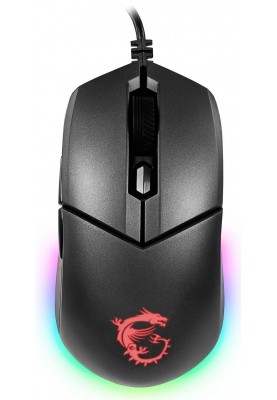 MSI Миша Clutch GM11, RGB, USB-A, чорний