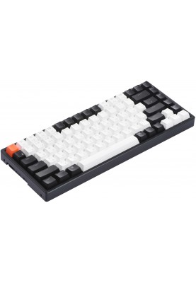 Keychron Клавіатура механічна K2 84Key, Gateron G pro Blue, BT/USB-A, EN/UKR, White Led, чорний