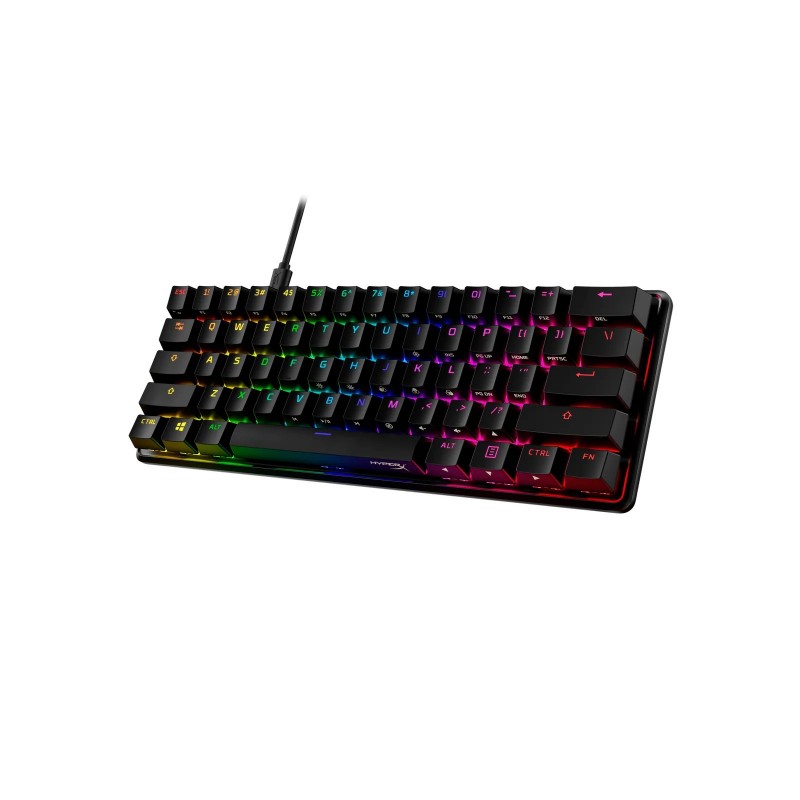 HyperX Клавіатура механічна Alloy Origins 60 61key, Red, USB-A, EN/UA, RGB, чорний