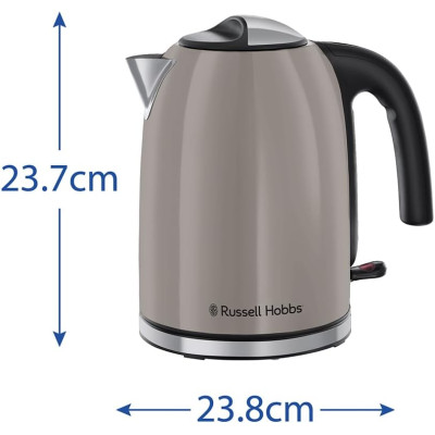 Russell Hobbs Електрочайник Russell Hobbs, 1.7л, метал, мокко