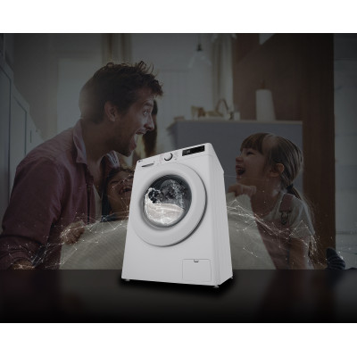 LG Пральна машина фронтальна, 8кг, 1200, A, 48см, дисплей, пара, інвертор, білий