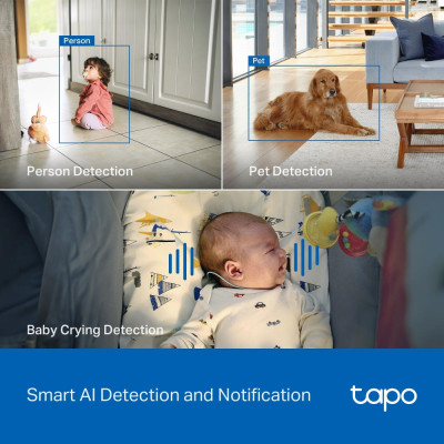 TP-Link IP-камера Tapo C260 8MP N300 microSD motion detection.