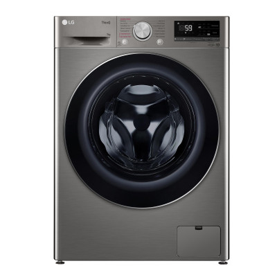 LG Пральна машина фронтальна, 7кг, 1200, A+++, 48см, дисплей, пара, інвертор, сріблястий
