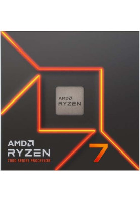 AMD Центральний процесор Ryzen 7 7700X 8C/16T 4.5/5.4GHz Boost 32Mb Radeon Graphics AM5 105W cooler Box