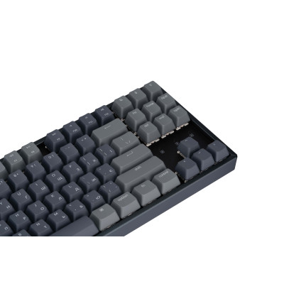 Keychron Клавіатура механічна K8 87Key, Gateron G Pro Blue, Hot-Swap, Aluminum Frame, BT/USB-A, EN/UKR, RGB, Black