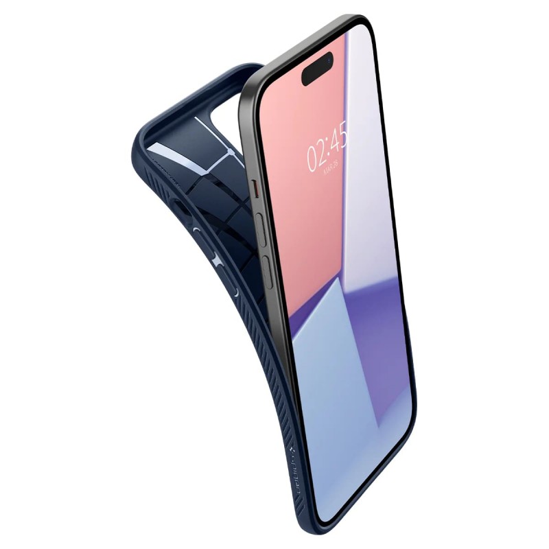 Spigen Чохол для Apple iPhone 15 Plus Liquid Air, Navy Blue