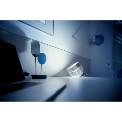 Philips Hue Настільний світильник розумний  Iris, 2000K-6500K, RGB, ZigBee, Bluetooth, димування, срібний