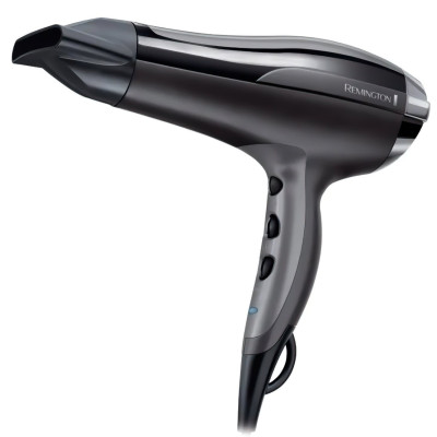 Remington Фен Pro-Air Turbo, 2400Вт, 3 режими, дифузор,турмалинова іоніз-я, хол. обдув, чорний