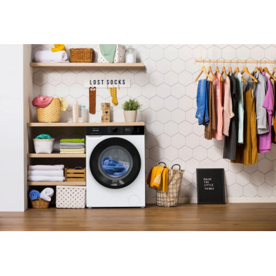 Gorenje Пральна машина фронтальна, 7кг, 1400, A+++, 47см, дисплей, пар, інвертор, білий