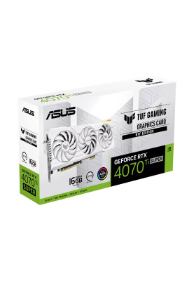 ASUS Відеокарта GeForce RTX 4070 Ti SUPER 16GB GDDR6X TUF-RTX4070TIS-16G-BTF-WHITE білий