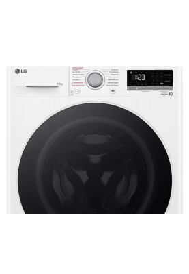LG Прально-сушильна машина фронтальна, 9(5)кг, 1200, А, 48см, дисплей, пара, інвертор, білий