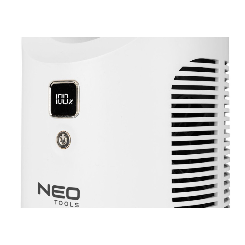 Neo Tools Вентилятор настільний акумуляторний, 345мм, 2200 мАч, білий