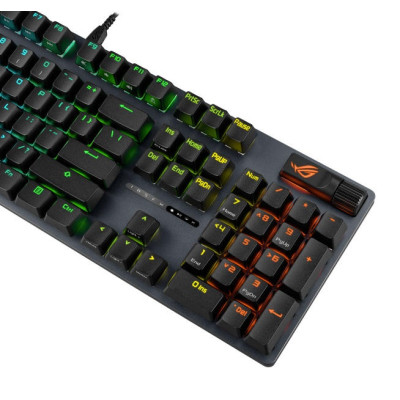 ASUS Клавіатура механічна ROG Strix Scope II X, 104key, USB-A, EN, RGB, чорний