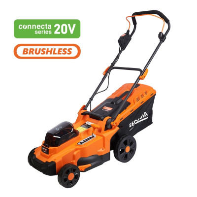 SEQUOIA Газонокосарка акумуляторна SEQUOIA SBL4037B-E2W 40В(20В+20В) 2x4А·рік 37см 35л 25-75мм ЗП 11.65кг