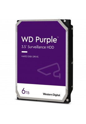 WD Жорсткий диск 6TB 3.5" 256MB SATA Purple Surveillance