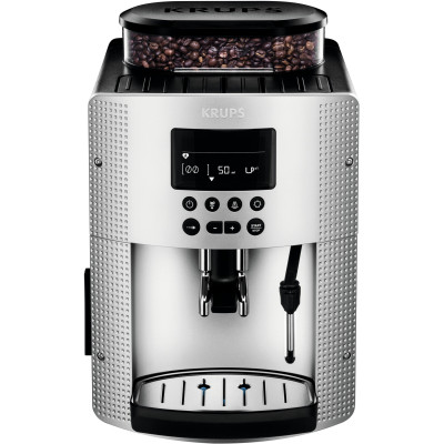Krups Кавомашина Arabica, 1,7л, зерно, ручний капуч, ОLED диспл, аторец.-3, сірий