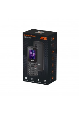 2E Мобільний телефон E180 2023 1.77" 2SIM, 1000mAh, Чорний
