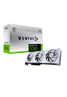 MSI Відеокарта GeForce RTX 5080 16GB GDDR7 VENTUS 3X OC WHITE