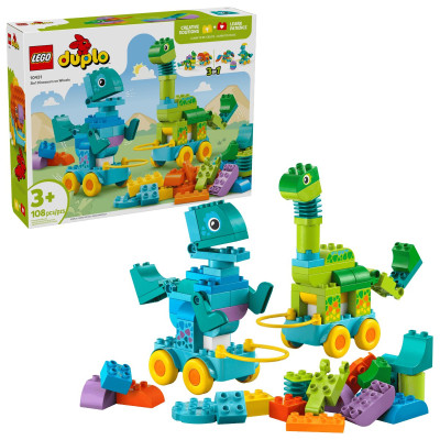 LEGO Конструктор LEGO DUPLO Town Динозаври на колесах 3в1