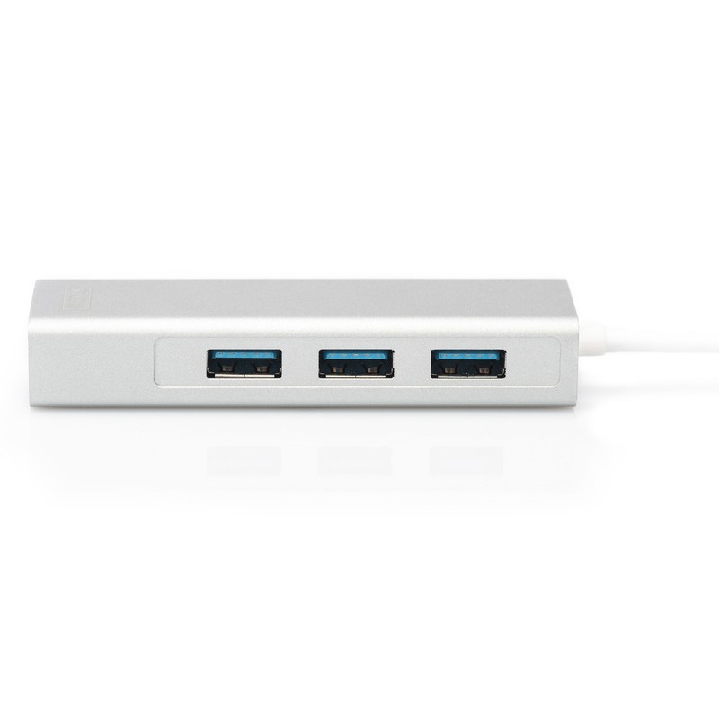 Digitus Концентратор USB-C - USB 3.0 3 Port Hub + Gigabit Ethernet