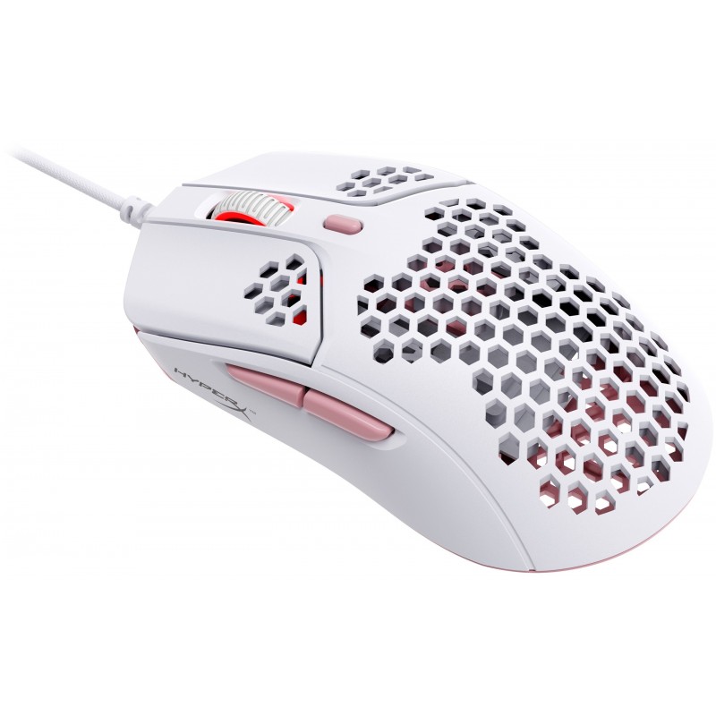 HyperX Миша Pulsefire Haste USB, White/Pink