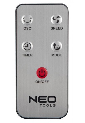 Neo Tools Вентилятор підлоговий, професійний, 45 Вт, діаметр 40 см, 3 швидкості, двигун мідь 100%, пульт
