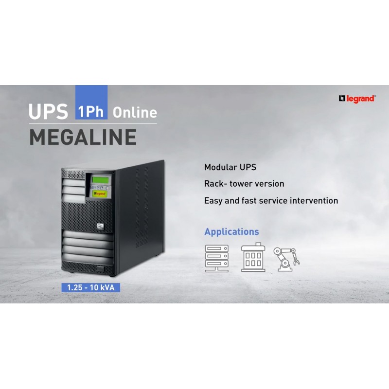 Legrand Джерело безперебійного живлення MegaLine 1,25kВА Rack без батарей