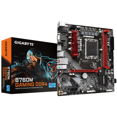 Gigabyte Материнська плата B760M_GAMING_DDR4 s1700 B760 2xDDR4 HDMI DP mATX
