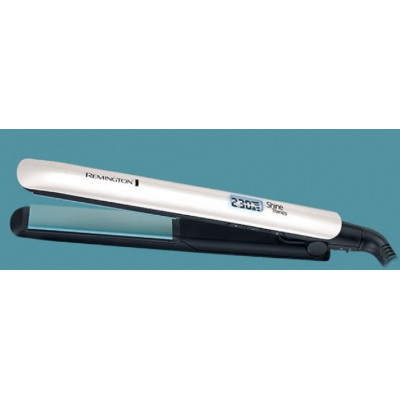 Remington Фен+випрямляч набір Shine Therapy, 2300Вт, 3 режими, дифузор, щипці для волосся (150-230 ° С, кераміка), біло-блакитний