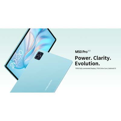 TECLAST Планшет M50 Pro 10.1" 8GB, 256GB, LTE, 6000mAh, Android, блакитний