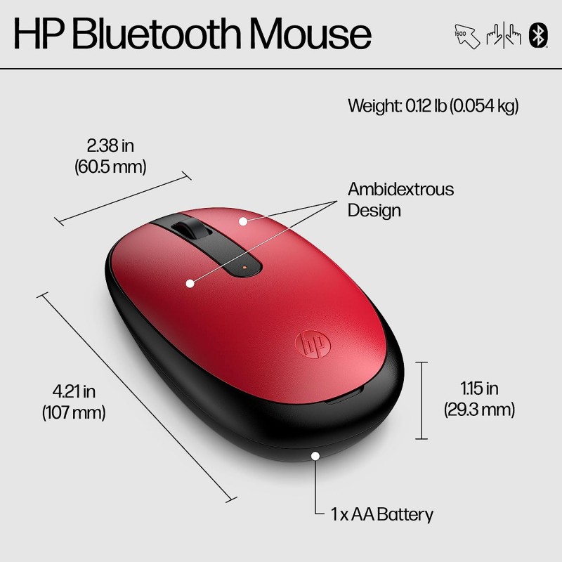 HP Миша 240 BT red