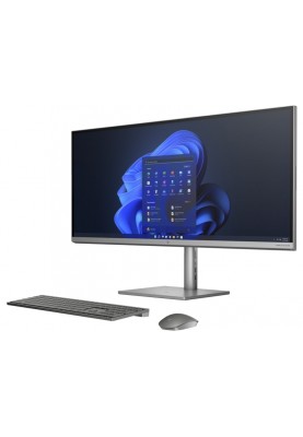 HP Комп'ютер персональний моноблок ENVY 34" WUHD IPS, Intel i7-12700, 32GB, F1TB, NVD3060-6, WiFi, кл+м, Win11, сріблястий