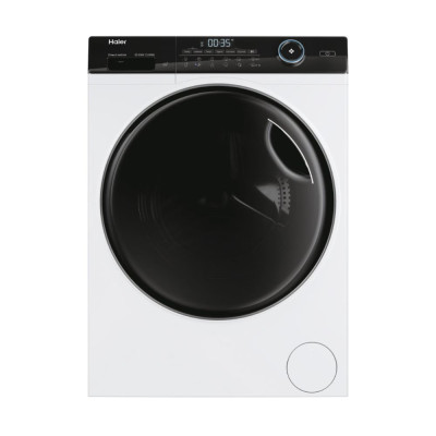Haier Прально-сушильна машина фронтальна, 9(6)кг, 1400, A, 60см, дисплей, пара, інвертор, люк чорний, прямий привод, білий