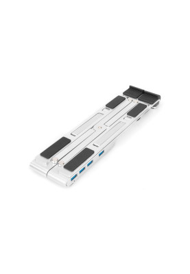 Digitus Підставка для ноутбука Variable Notebook Stand, до 17'', USB-C Dock 5-Port, сіра