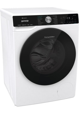 Gorenje Пральна машина фронтальна, 10кг, 1400, A+++, 60см, дисплей, інвертор, пара, Wi-Fi, підсвітка барабану, білий