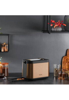 Tefal Тостер Tefal Coppertinto 850Вт, розморожування, метал, бронзовий