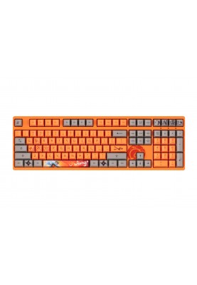 Akko Клавіатура механічна 3108 Naruto 108Key, CS Pink V2, USB-A, EN/UKR, No Led, Оранжевий