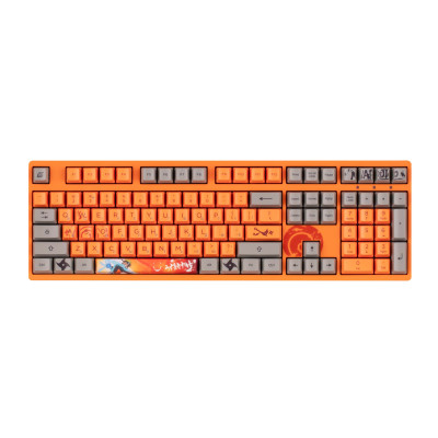 Akko Клавіатура механічна 3108 Naruto 108Key, CS Pink V2, USB-A, EN/UKR, No Led, Оранжевий
