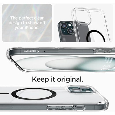 Spigen Чохол Apple iPhone 15 Ultra Hybrid MagFit, Black