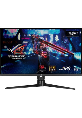 ASUS Монітор 32" ROG Strix XG32UQ 2xHDMI, DP, 2xUSB, IPS, 3840x2160, 160Hz, 1ms, sRGB 130%, FreeSync, HAS, HDR600