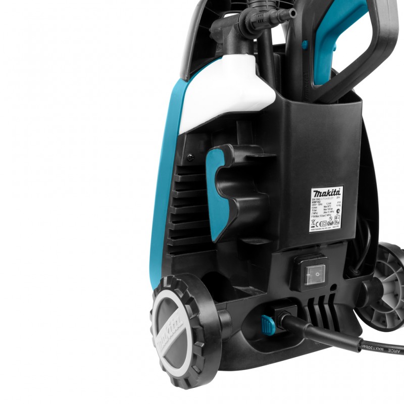 Makita Мінімийка високого тиску HW102, 1300Вт, 100бар, 360л/год, шланг 5м, 5.8кг