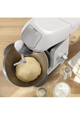 Tefal Кухонная машина Bake Partner 1100Вт, чаша-метал, корпус-пластик, насадок-8, білий