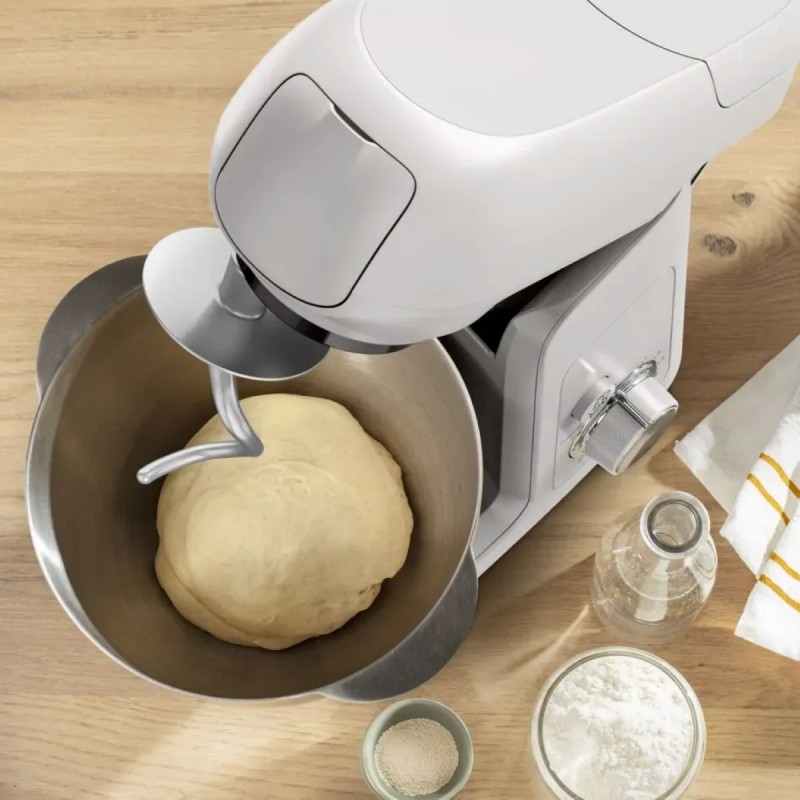 Tefal Кухонна машина Bake Partner 1100Вт, чаша-метал, корпус-пластик, насадок-8, білий