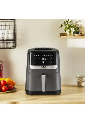 Tefal Мультипіч Easy Fry Silence, 1670Вт, чаша-5л, сенсорне управління, 10 програм, пластик, темно сірий-чорний